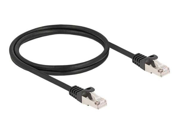 Delock - Nettverkskabel - RJ-50 (hann) til RJ-50 (hann) - 1 m - S/FTP - uten hindringer - svart