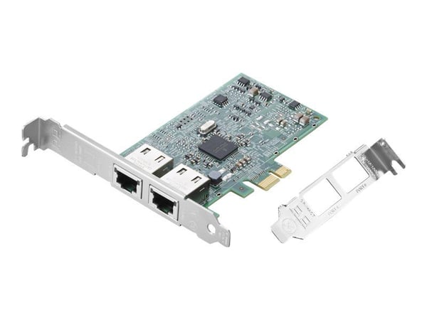 Broadcom BCM5720-2P - Nettverksadapter - PCI Express x1 lav profil - Gigabit Ethernet x 2 - for ThinkPad L15 Gen 4; ThinkStation P3; P360; P520; P5...
