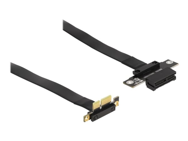 Delock riser card PCI Express x1-kontakt 90° vinklad till x1-kortplats med kabel 30 cm