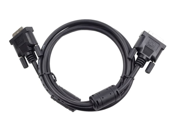 Cablexpert - DVI-kabel - dobbeltlenke - DVI-D (hann) til DVI-D (hann) - 4.5 m - formstøpt, tommelskruer - svart