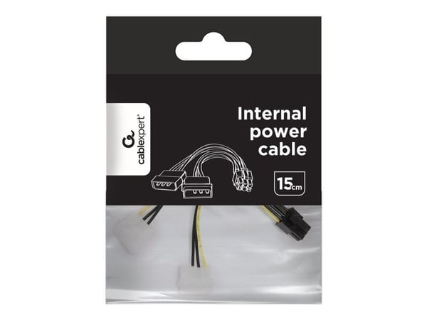 Gembird CC-PSU-6 - Strømadapter - 3 pin internstr (hann) til 6-pins PCIe-strøm (hann)