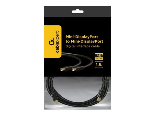 Cablexpert - DisplayPort-kabel - Mini DisplayPort (hann) til Mini DisplayPort (hann) - Displayport 1.2/Thunderbolt - 1.8 m - 4K-støtte