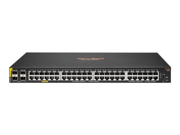 HPE Aruba Networking CX 6000 48G Class4 PoE 4SFP 740W Switch - Switch - L3 - Styrt - 48 x 10/100/1000 (PoE+) + 4 x Gigabit SFP (opplink) - rackmont...