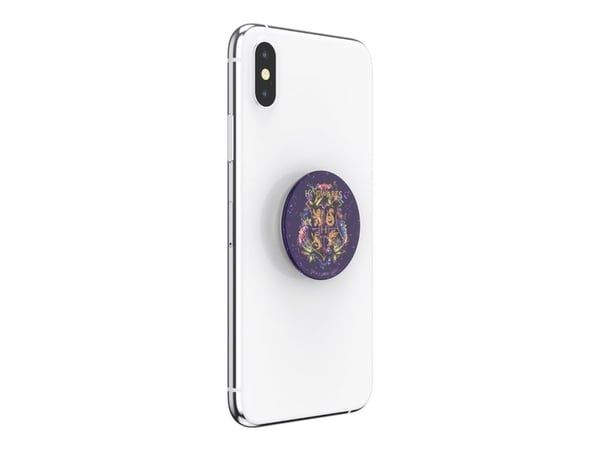 PopSockets PopGrip - Fingergrip/støtteben for mobiltelefon - utskiftelig - Glitter Hogwarts Floral