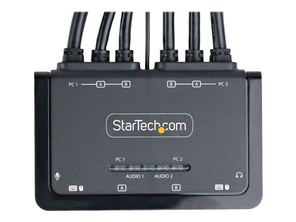 StarTech.com C2-DD46-UA2-CBL-KVM, 4096 x 2160 pikseliä, 4K Ultra HD, Musta
