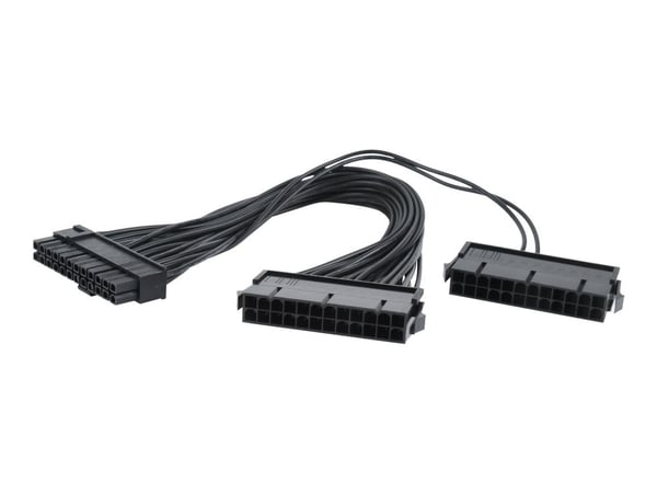 Cablexpert - Strømforlengelseskabel - 24-pin hovedutgangsstrøm (hann) til 24-pins ATX, 24 pin ATX (2 wires) (hunn) - 30 cm