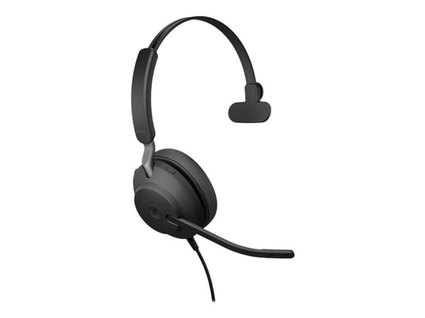 Jabra Evolve2 40 SE MS Mono - Headset - på örat - kabelansluten - USB-A - ljudisolerande - Certifierad för Microsoft-teams