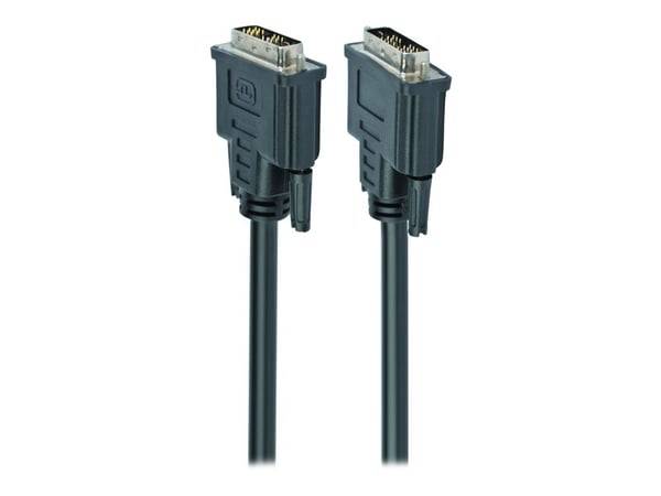 Cablexpert - DVI-kabel - enkeltlenke - DVI-D (hann) til DVI-D (hann) - 1.8 m - formstøpt, tommelskruer - svart