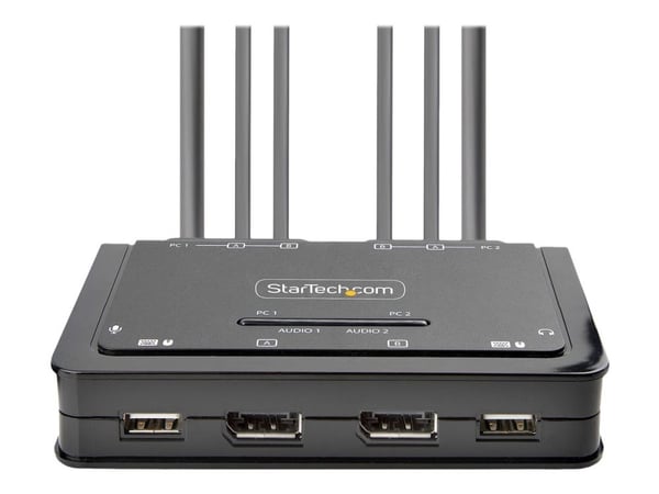 StarTech.com C2-DD46-UA2-CBL-KVM, 4096 x 2160 pikseliä, 4K Ultra HD, Musta