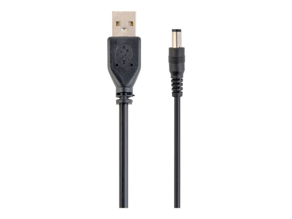 Cablexpert - USB/strøm-kabel - USB (kun strøm) (hann) til 3,5 x 1,0 mm DC-jakk (hann) - 1.8 m - svart