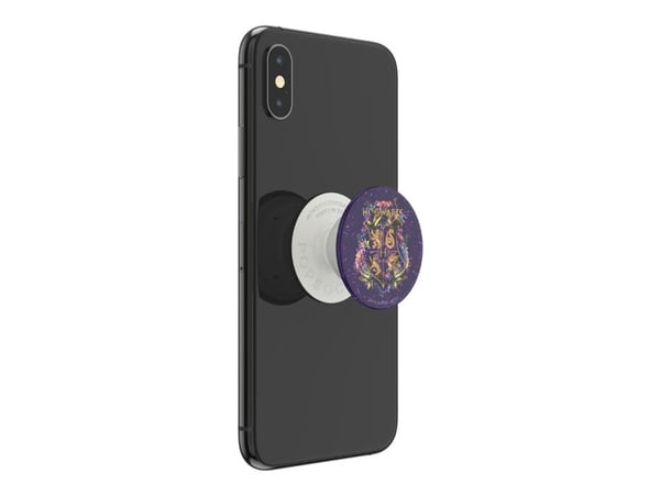 PopSockets PopGrip - Fingergrip/støtteben for mobiltelefon - utskiftelig - Glitter Hogwarts Floral
