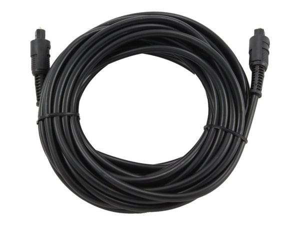Gembird - Digital audiokabel (optisk) - TOSLINK hann til TOSLINK hann - 7.5 m - fiberoptisk - svart