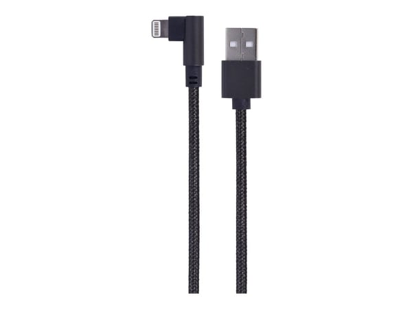 Cablexpert - Lightning-adapter - USB hann til Lightning hann vinklet - 20 cm - svart