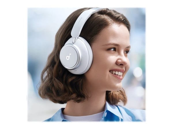 Anker Space Q45, Langallinen & langaton, Puhelut/Musiikki, 20 - 20000 Hz, 292 g, Kuulokkeet, Valkoinen