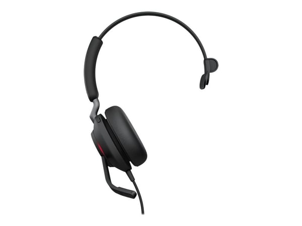 Jabra Evolve2 40 SE MS Mono - Headset - på örat - kabelansluten - USB-A - ljudisolerande - Certifierad för Microsoft-teams