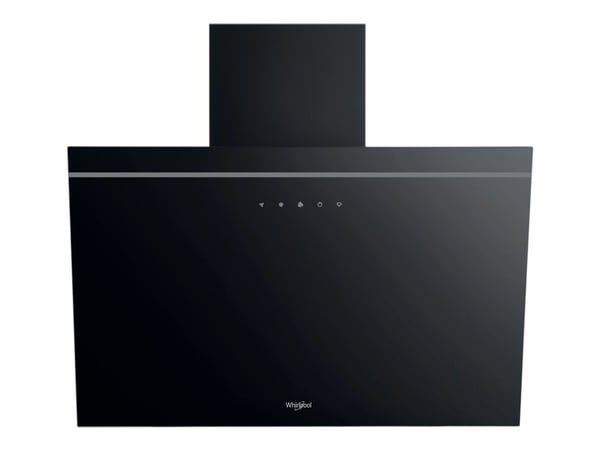 Whirlpool AKR 62F LT K - Panser - skorsteinvinklet - bredde: 59.8 cm - dybde: 32.6 cm - ekstraksjon og resirkulasjon (-) - svart
