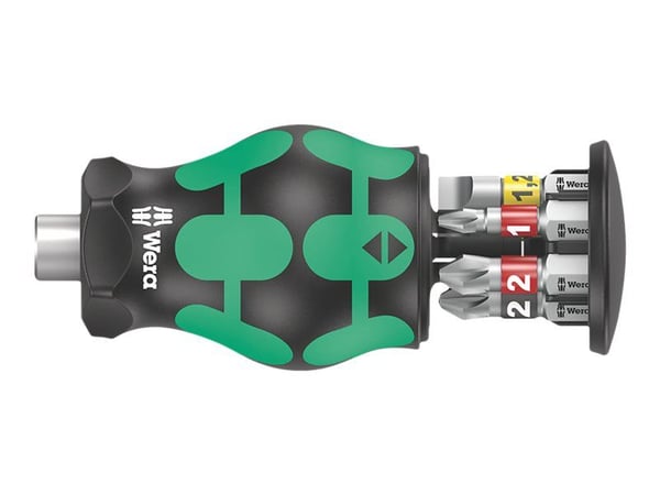 Wera Kraftform Kompakt Stubby Magazin 2 - Screwdriver handle with bit set