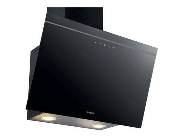 Whirlpool AKR 62F LT K - Panser - skorsteinvinklet - bredde: 59.8 cm - dybde: 32.6 cm - ekstraksjon og resirkulasjon (-) - svart