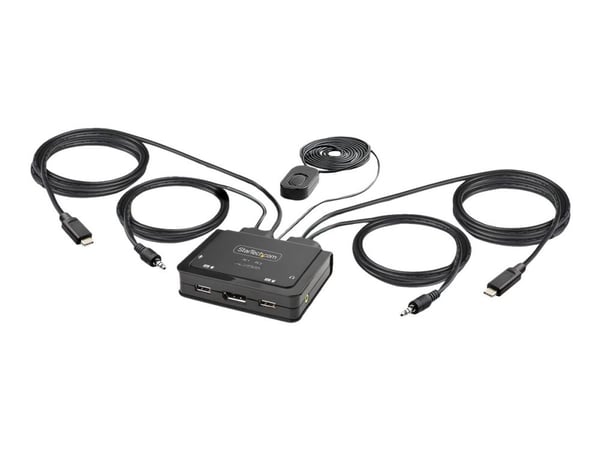 StarTech.com C2-D46-UC2-CBL-KVM, 5120 x 1440 pikseliä, Musta