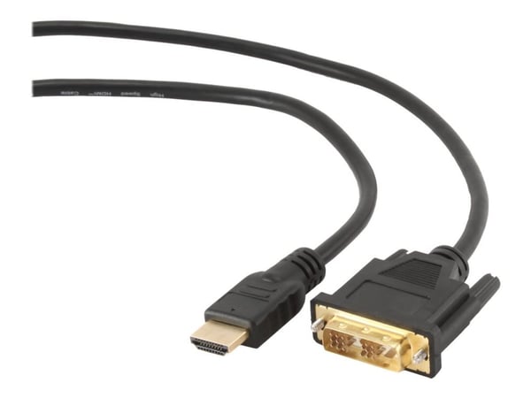 Gembird CC-HDMI-DVI-10 - Sovitinkaapeli - DVI-uros HDMI-uros - 3 m