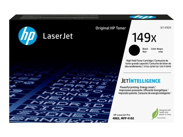 HP 149X - Høykapasitets - svart - original - LaserJet - tonerpatron (W1490X) - for LaserJet Pro 4001, 4002, 4003, 4103, MFP 4101, MFP 4102, MFP 410...