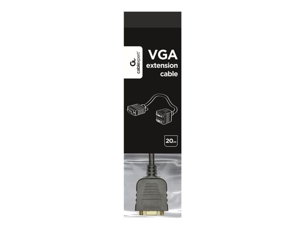 Cablexpert - VGA-splitter - HD-15 (VGA) (hunn) til HD-15 (VGA) (hann) - 20 cm - tommelskruer - svart