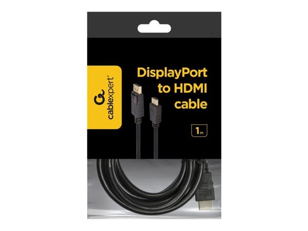 Cablexpert CC-DP-HDMI-1M - Adapterikaapeli - DisplayPort han til HDMI han - 1 m