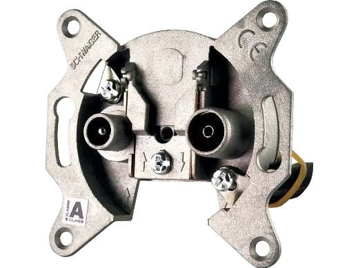 Schwaiger DSE531, TV + radio, alumiini, 70 mm, 66 mm, 66 mm