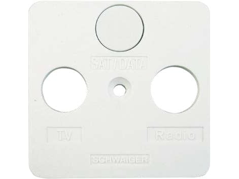 Schwaiger ADE312, Valkoinen, Muovi, Tavanomainen, Schwaiger, Satelliitti + TV + Radio, 50 mm