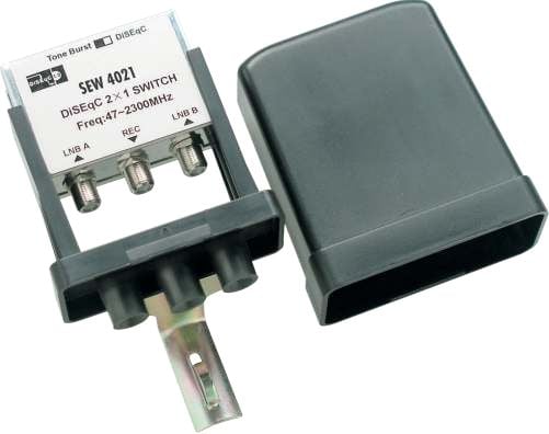 Schwaiger SEW4021211, 2 lähtöä, 1 tuloa, 950 - 2300 MHz, 4 dB, 75 O, 75 O