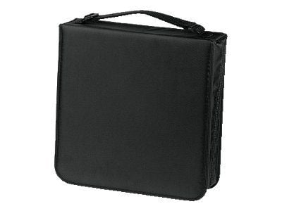 Hama CD Wallet Nylon 208, black, 208 levyt, Musta, Nailon
