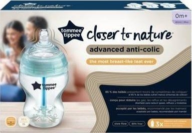 Tommee Tippee 422746 nappflaska 260 ml Advanced Anti-Colic, 3-pack