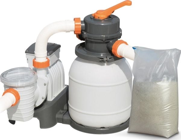 Sandpumpe 5678 l/t + sand 25 kg Bestway 58497