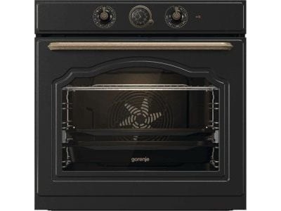 Gorenje BOS67372CLB, Stor, Elektrisk ovn, 77 l, 3500 W, 77 l, 300 °C