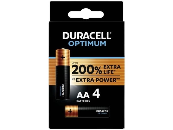 Duracell 5000394137486, Engangsbatteri, AA, 4 stykker, Flerfarget, 150 mm, 10 mm