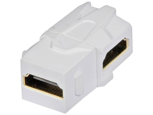 Lindy 60490, Hvit, HDMI, HDMI, Hunkjønn, Hunkjønn, Gull