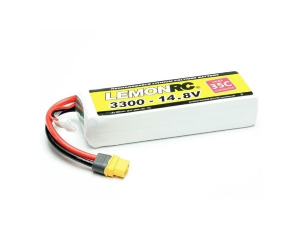 LemonRC batteripakke for modellbygging (LiPo) 14.8 V 3300 mAh celler: 4 35 C Softcase XT60