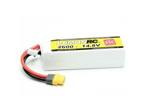 LemonRC modellbygg-batteripakke (LiPo) 14.8 V 2600 mAh celletall: 4 35 C softcase XT60