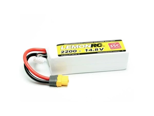 LemonRC batteripakke (LiPo) 14,8 V 2200 mAh, celler: 4, 35 C, Softcase, XT60