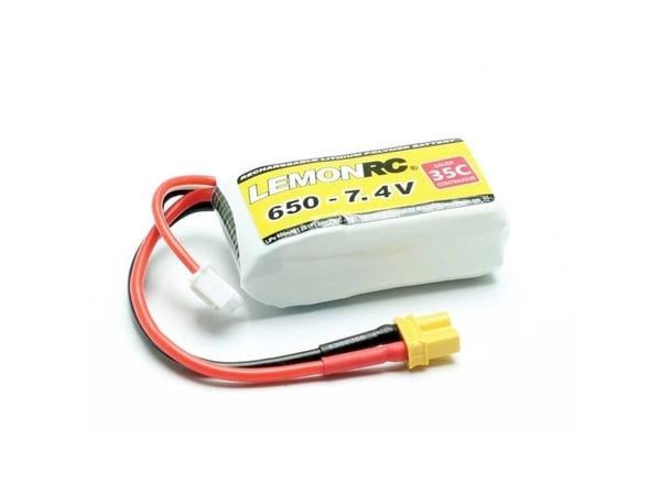 LemonRC modellbygg-batteripakke (LiPo) 7.4 V 650 mAh Celler: 2 35 C Softcase XT30