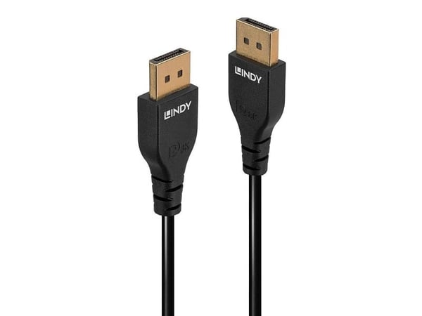 Lindy 36461, 1 m, DisplayPort, DisplayPort, Hankjønn, Hankjønn, 7680 x 4320 piksler