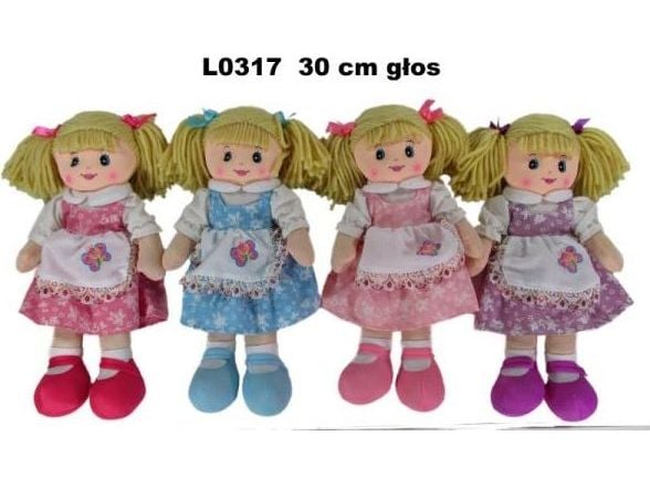 Rag doll 30 cm 4wz med stemme 156570 (pris per stk)