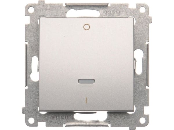 Kontakt-Simon DW2L.01/43, Muovi, Hopea, IP20, IP44, 250 V, 10 A, 75 mm