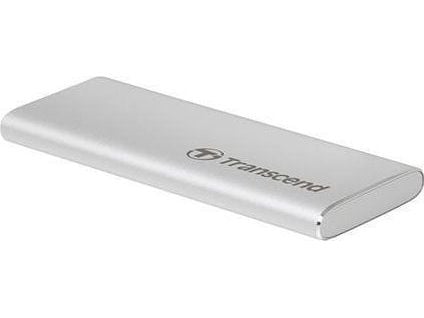 Transcend ESD260C - SSD - 1 TB - ekstern (bærbar) - USB 3.1 Gen 2 - sølv