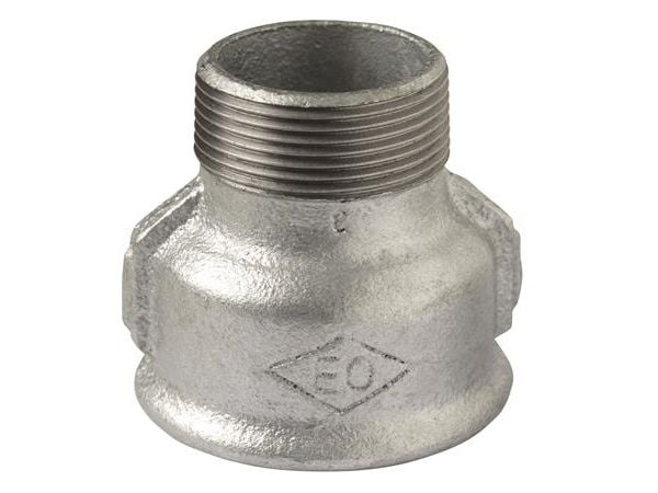 Spidsmuffe galvaniseret 3/4 - 1/2