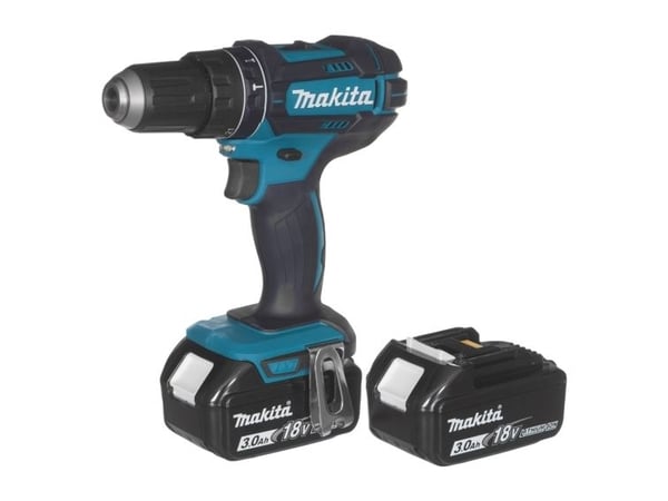 MAKITA 18V 62/36Nm 2 x 3.0Ah LI-ION iskuporakone/porakone MAKITA MAKPAC Case DHP482RFJ