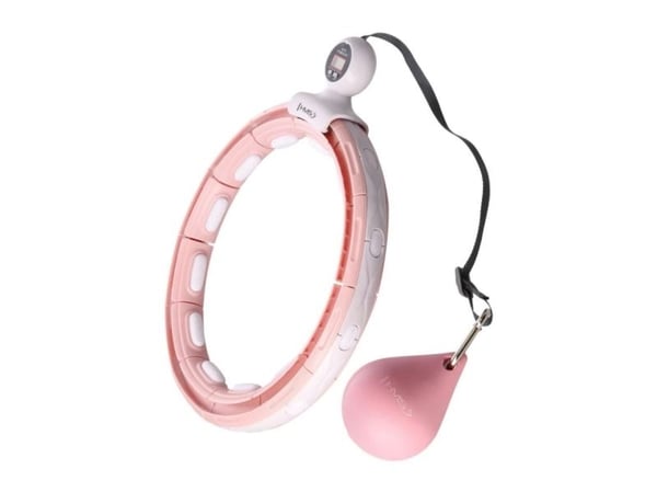 HMS Hula-Hopp med vekter og magnet + teller HHM15 rosa