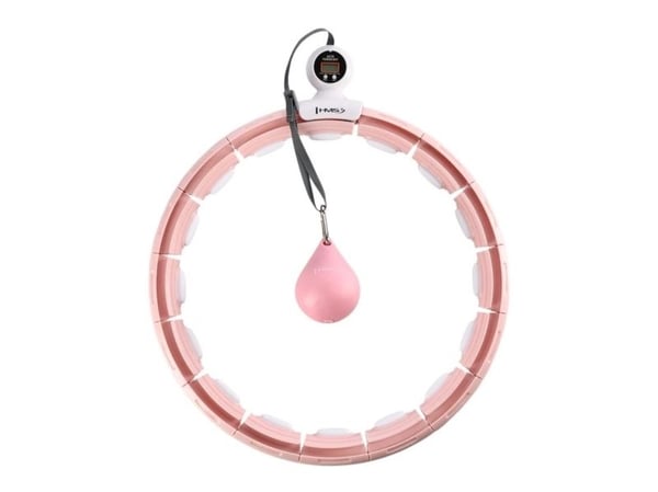 HMS Hula-Hopp med vekter og magnet + teller HHM15 rosa