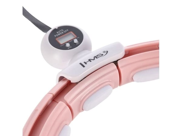 HMS Hula-Hopp med vekter og magnet + teller HHM15 rosa