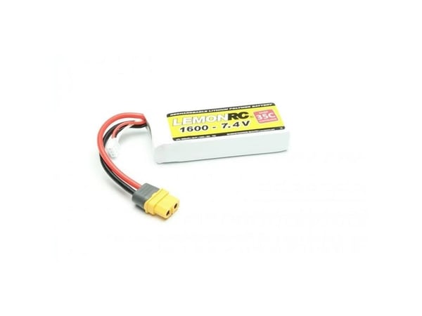 LemonRC modellbygg batteripakke (LiPo) 7.4 V 1600 mAh celler: 2 35 C Softcase XT60